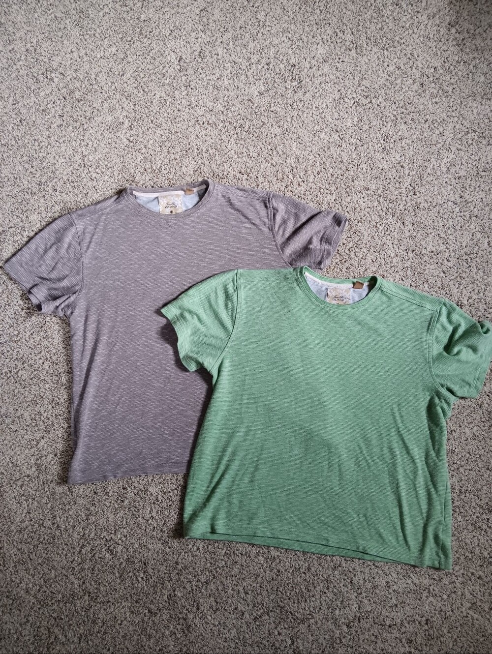 Lot Of 2 Tasso Elba Island Ufp Sun Protection Short Sleeve Tee Shirts Large Golf